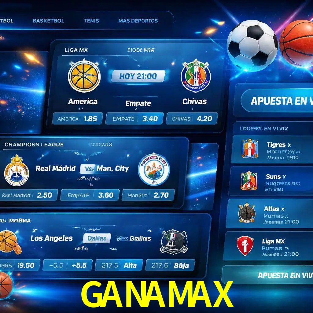 Mercados de apuestas deportivas GANAMAX para jugadores en México